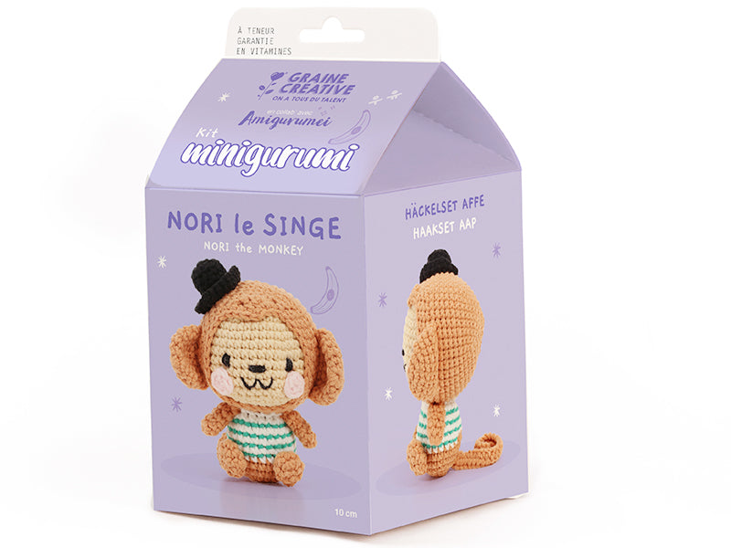 Achat Coffret kit minigurumi singe Nori de Graine Creative