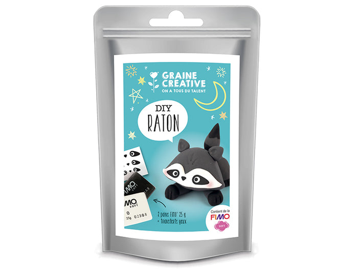 Achat Kit fimo Raton laveur par Graine Créative