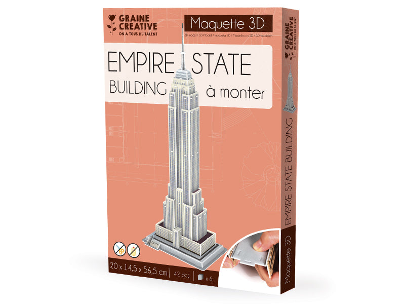 Achat Maquette 3D Empire State Building en mousse à construire