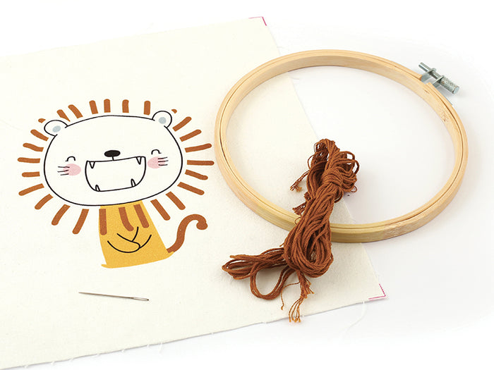 Achat Kit de broderie partielle - Lion (Débutants)