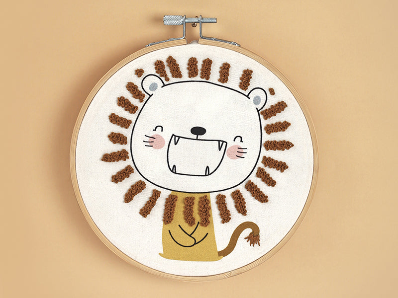 achat Kit de broderie partielle lion - Pour débutants