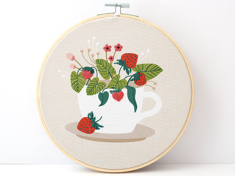 achat Kit broderie partielle - Fraise des bois