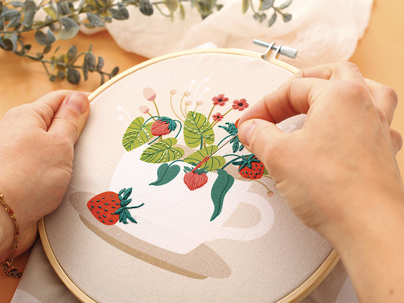 achat Kit broderie partielle fraise de, qualité au meilleur prix