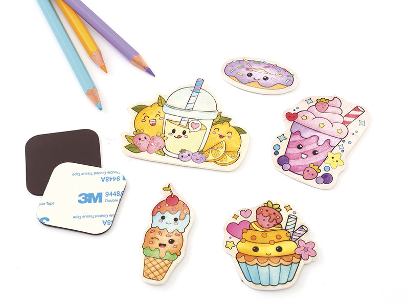 achat Kit plastique fou aimants kawaii à colorier pour enfants