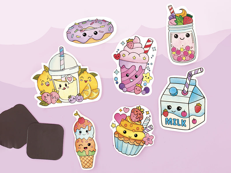 achat Kit plastique fou aimants kawaii à colorier pour enfants