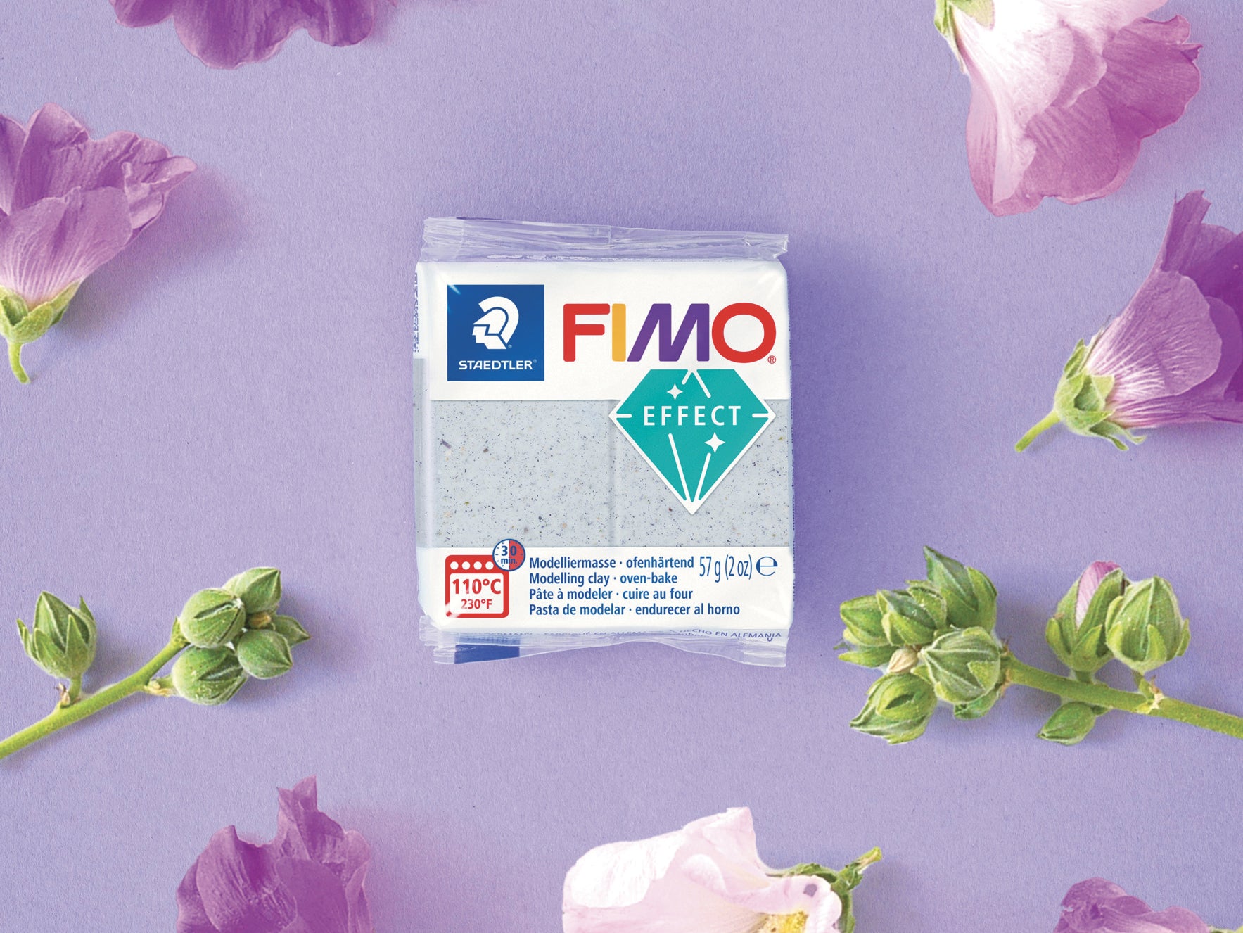 achat Pâte Fimo Effect Botanique mauve 57g