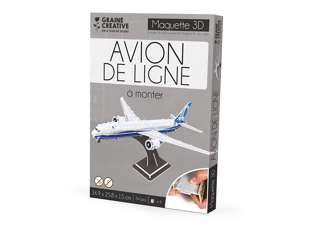 achat Puzzle 3D maquette Boeing 787 - Graine Créative