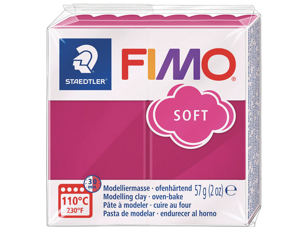 Achat Pâte Fimo soft  framboise T23 fruit rouge givré