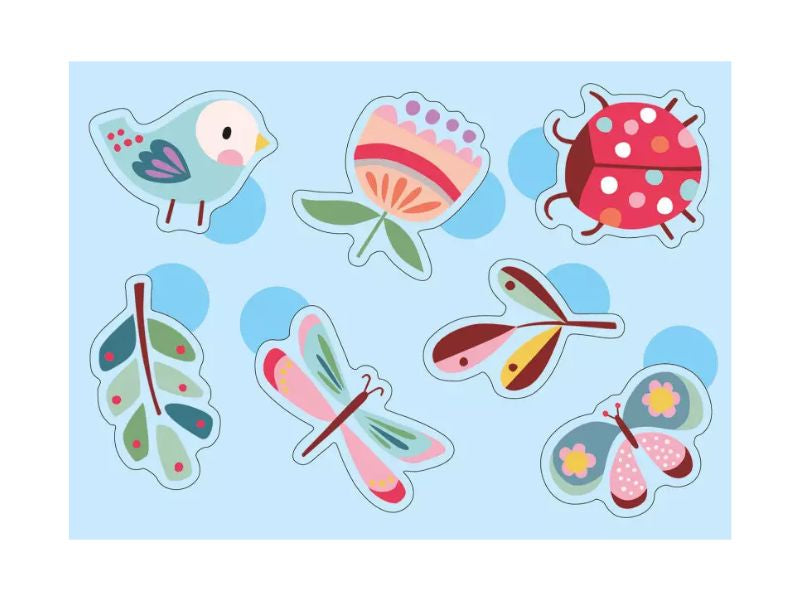 achat Pochette de 100 gommettes bébé - P'tites bêtes