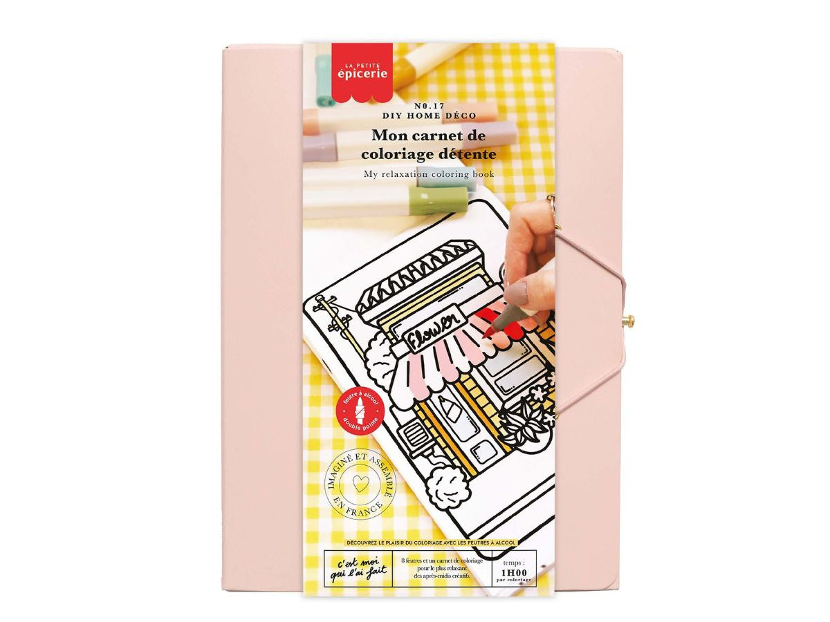 Achat Kit DIY Home Déco - Mon carnet de coloriage détente