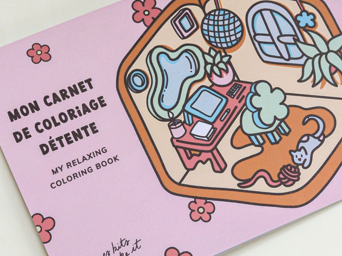 achat Kit DIY Home Déco - Mon carnet de coloriage détente