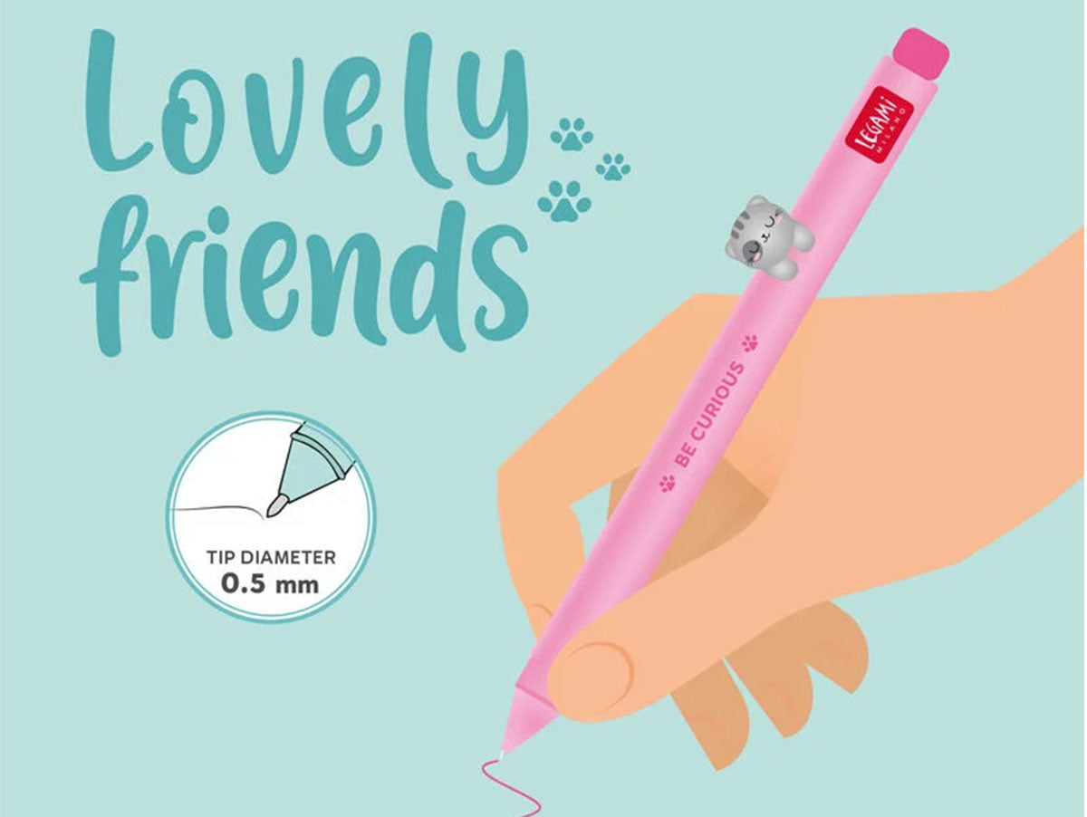 achat Stylo à Encre Gel Licorne Lovely Friends - Legami