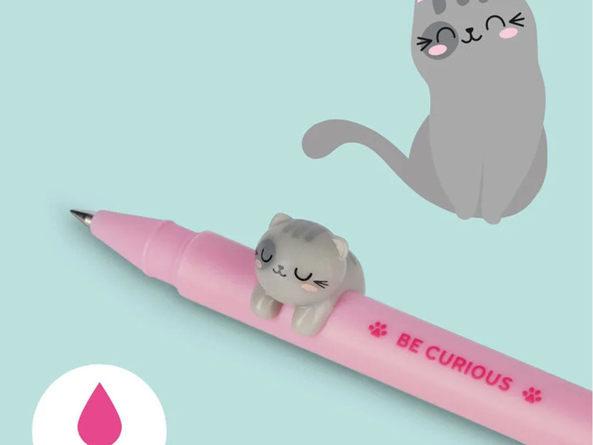 Achat Stylo à Encre Gel Chat Lovely Friends - Legami