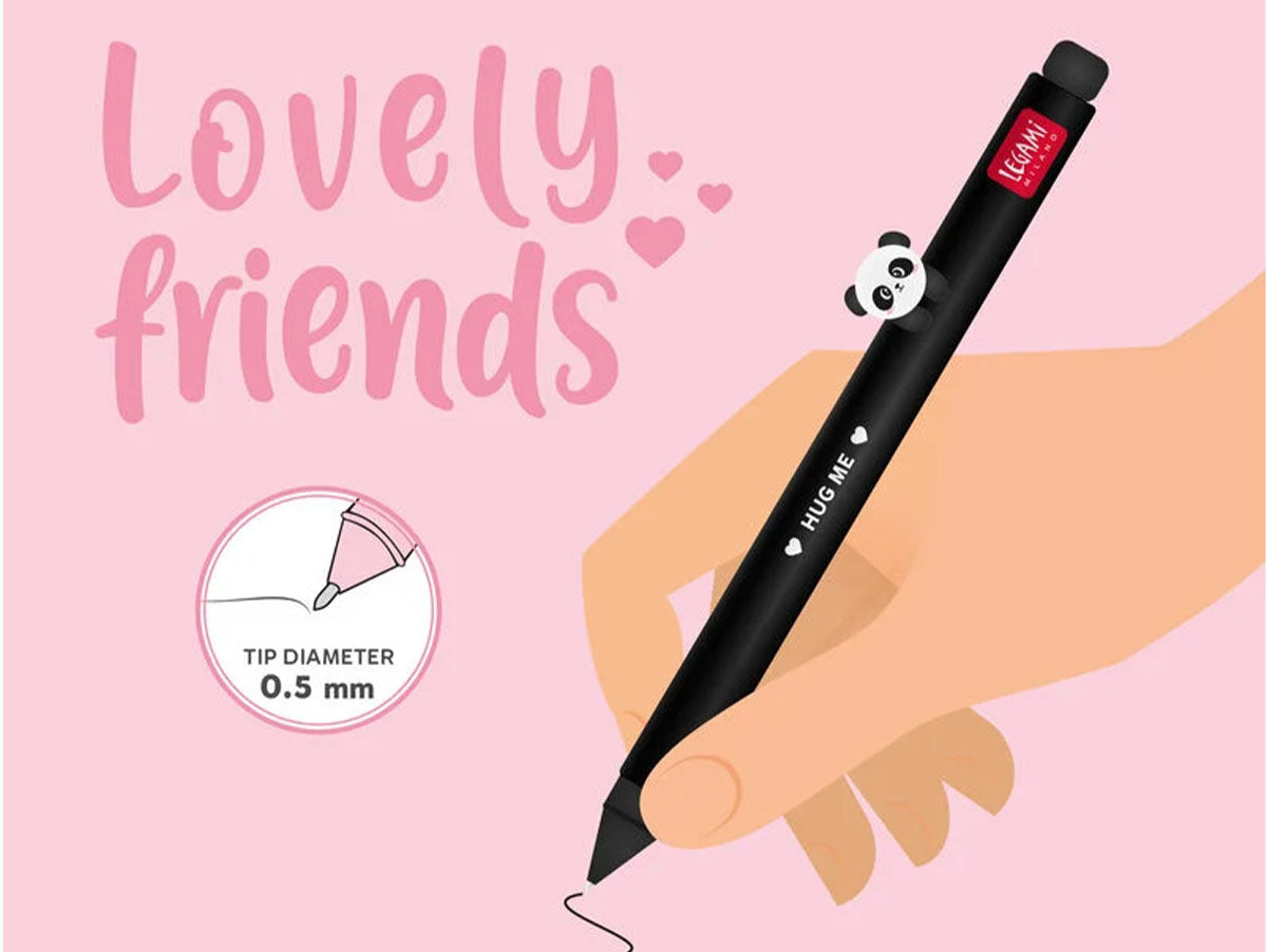 achat Stylo à Encre Gel Panda Lovely Friends - Legami
