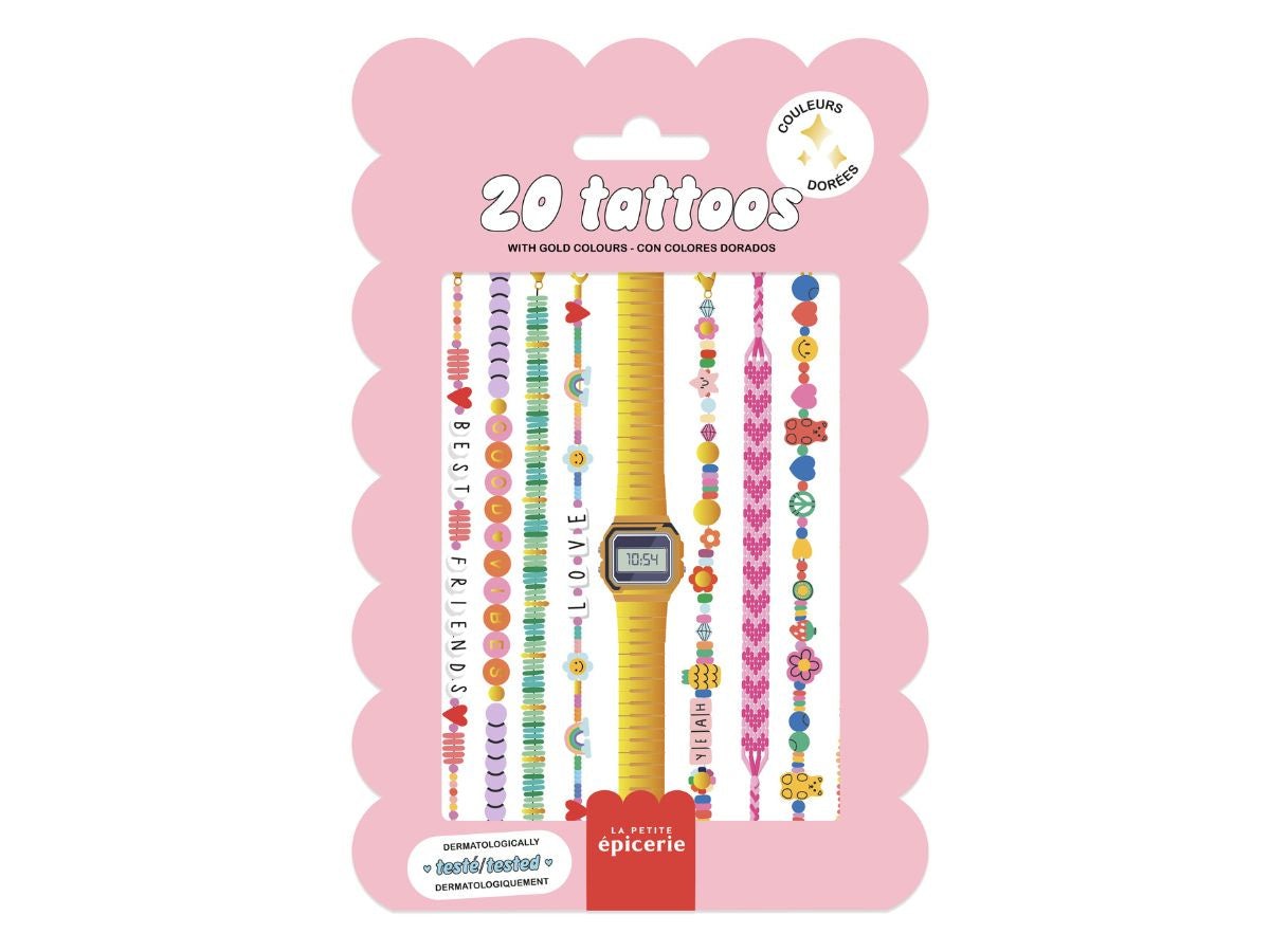 Achat Pochette de 20 Tattoos - Bracelets