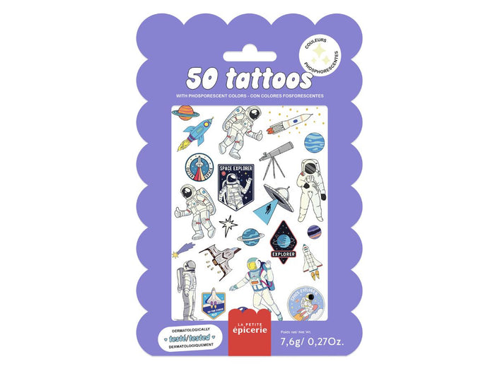 Achat Pochette de 40 Tattoos Phosphorescents - Cosmos