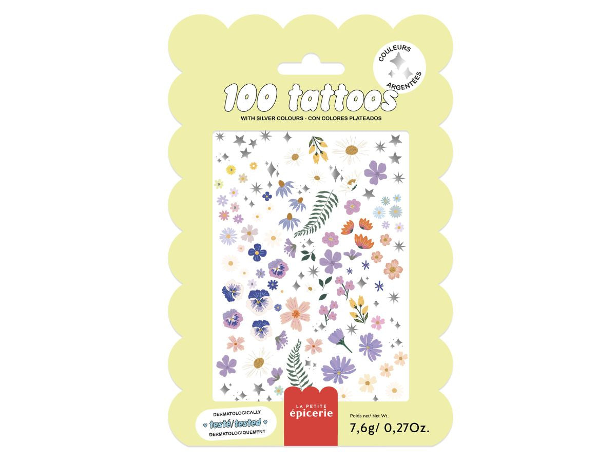 Achat Pochette de 100 Tattoos - Fleurs