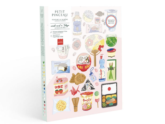 Achat Coffret peinture au numéro - Petit Pinceau - Week-end à Tokyo par Yuzu and Mikan