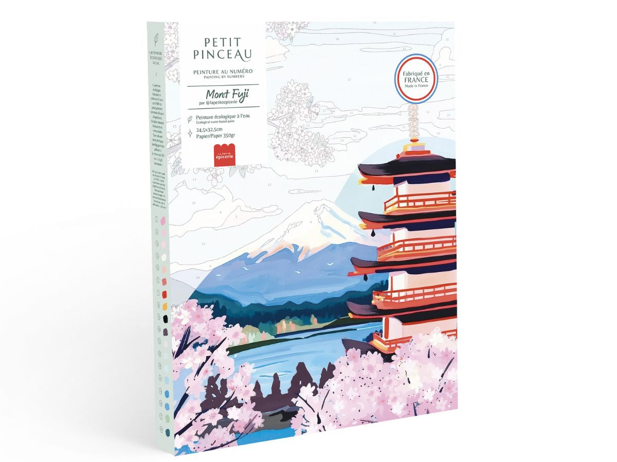 Achat Coffret peinture au numéro - Petit Pinceau Mont Fuji par La Petite Epicerie