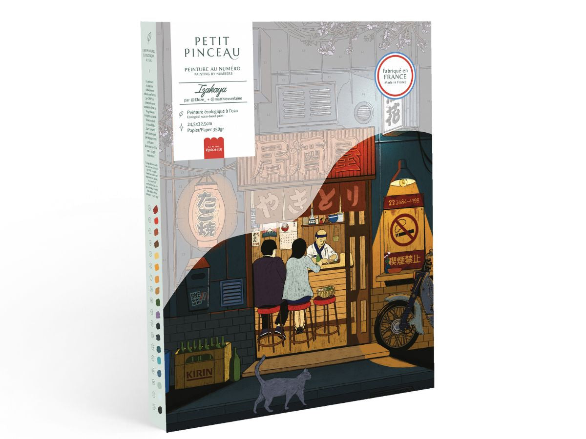 Achat Coffret peinture au numéro - Petit Pinceau Izakaya par Eloze & Matthieu Verlaine