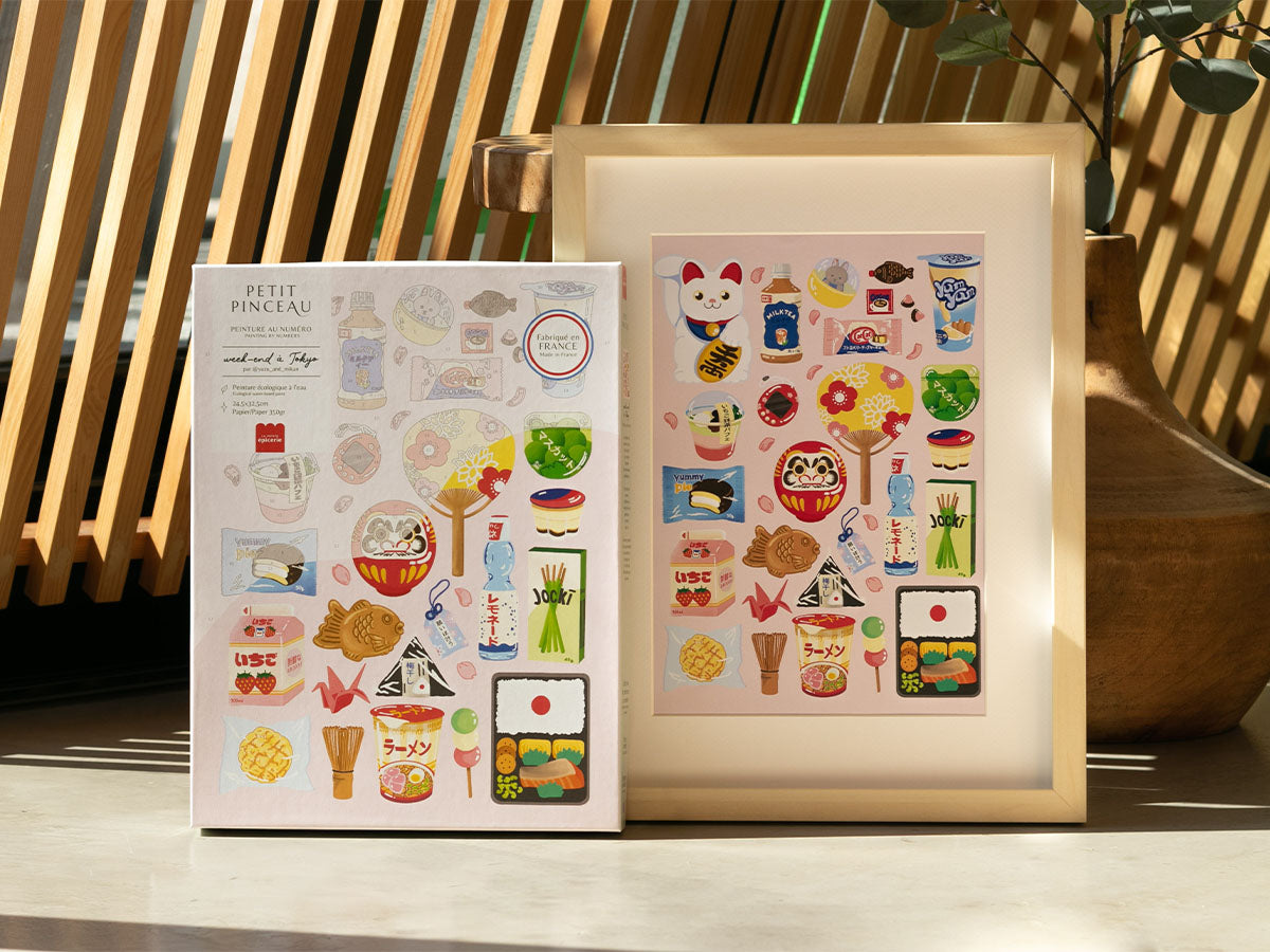 Achat Coffret peinture au numéro - Petit Pinceau Week-end à Tokyo par Yuzu and Mikan