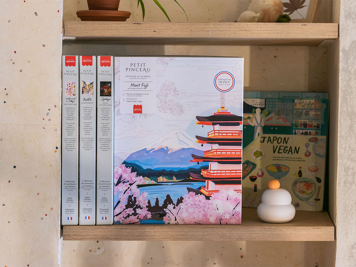 achat Coffret peinture au numéro - Petit Pinceau Mont Fuji par La Petite Epicerie