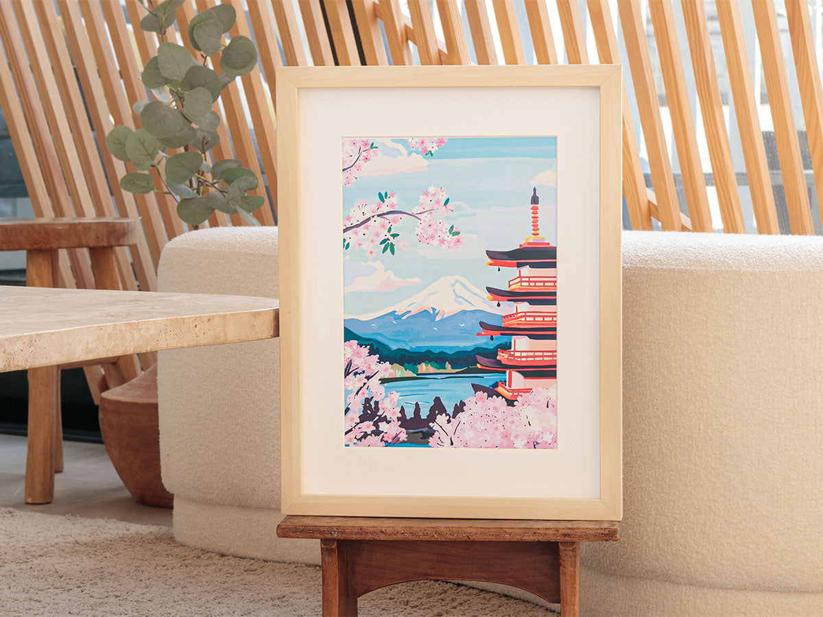 achat Coffret peinture au numéro - Petit Pinceau Mont Fuji par La Petite Epicerie
