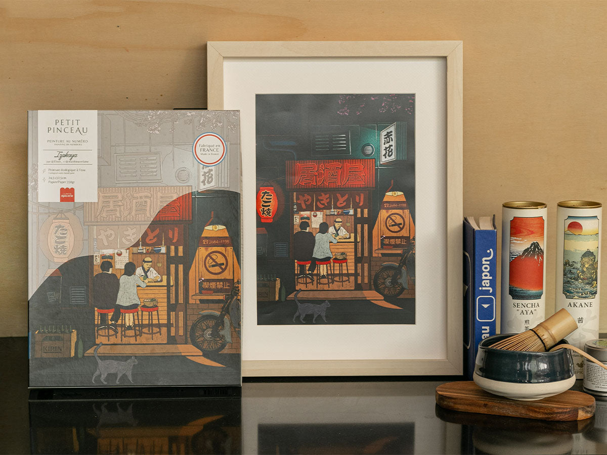Achat Coffret peinture au numéro - Petit Pinceau Izakaya par Eloze & Matthieu Verlaine
