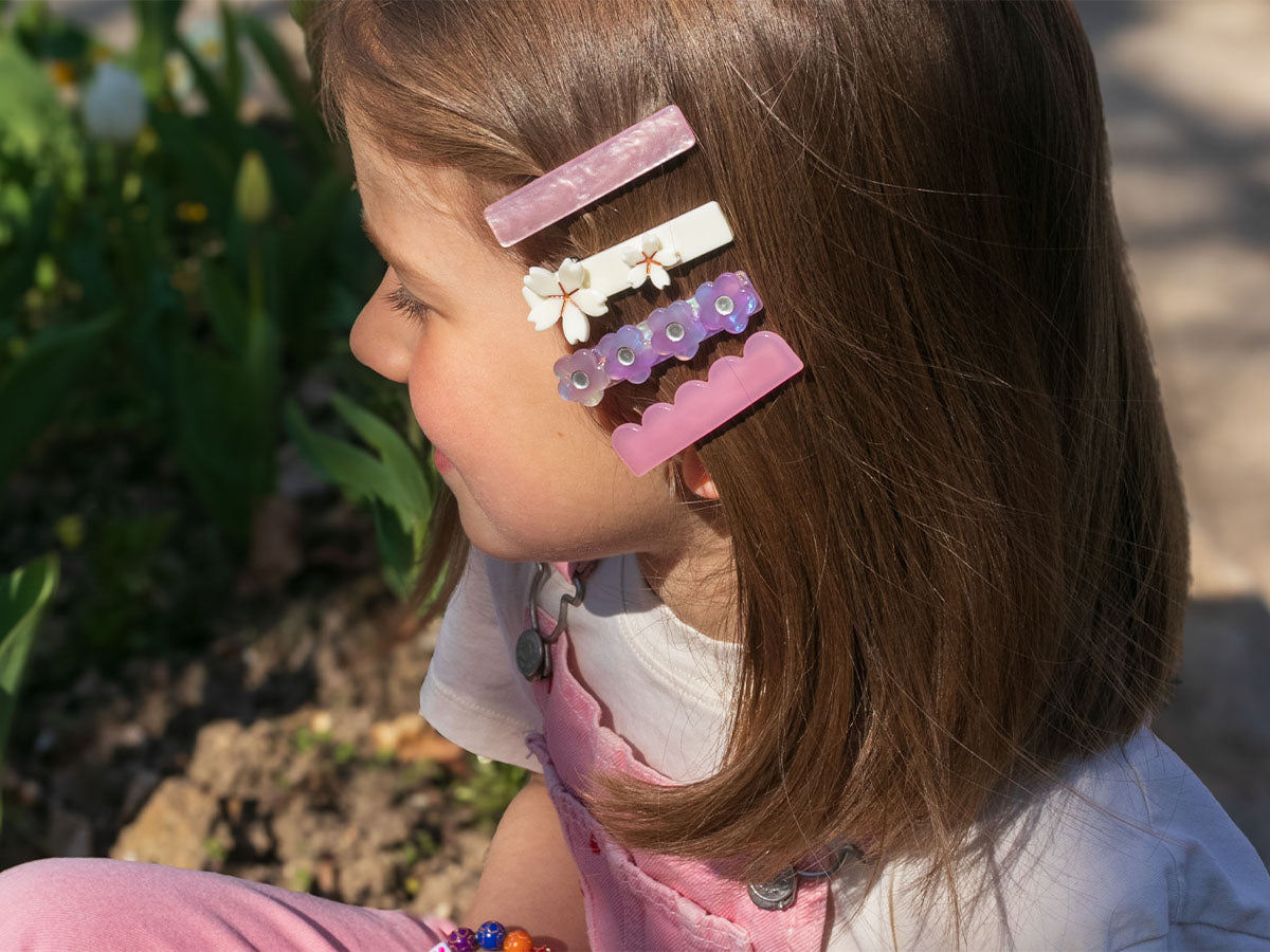 achat Barrette cheveux - Coeur Fuchsia