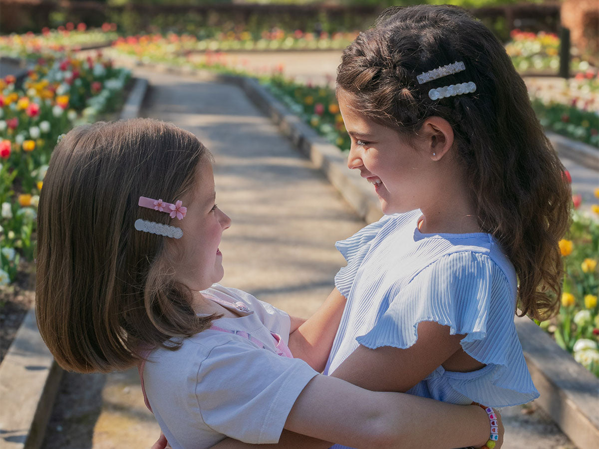 achat Barrette cheveux - Fleur Pêche