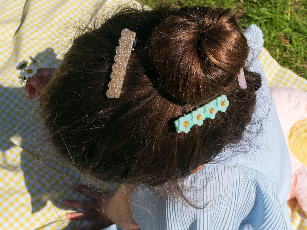 achat Barrette cheveux - Fleur Mint
