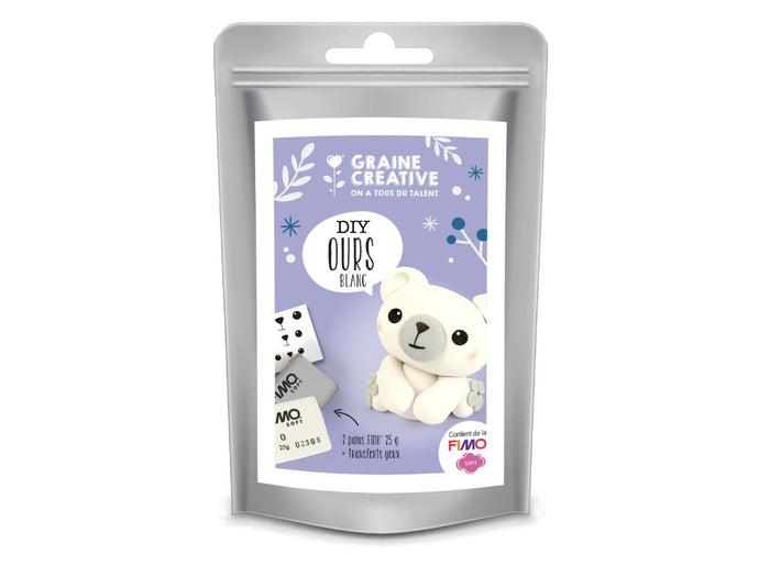Achat Mini Kit FIMO - Ours blanc