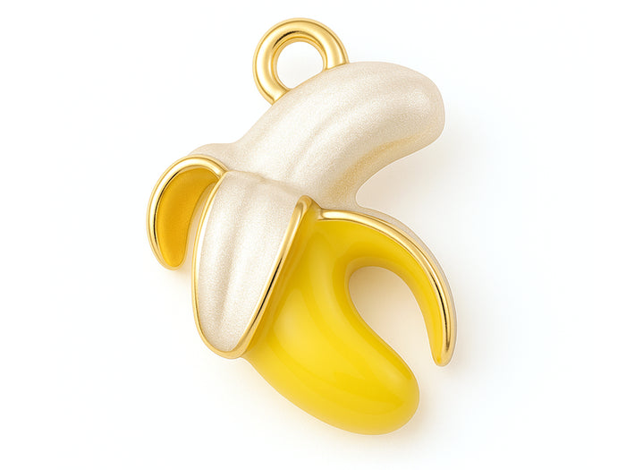 Achat Breloque banane émaillée dorée