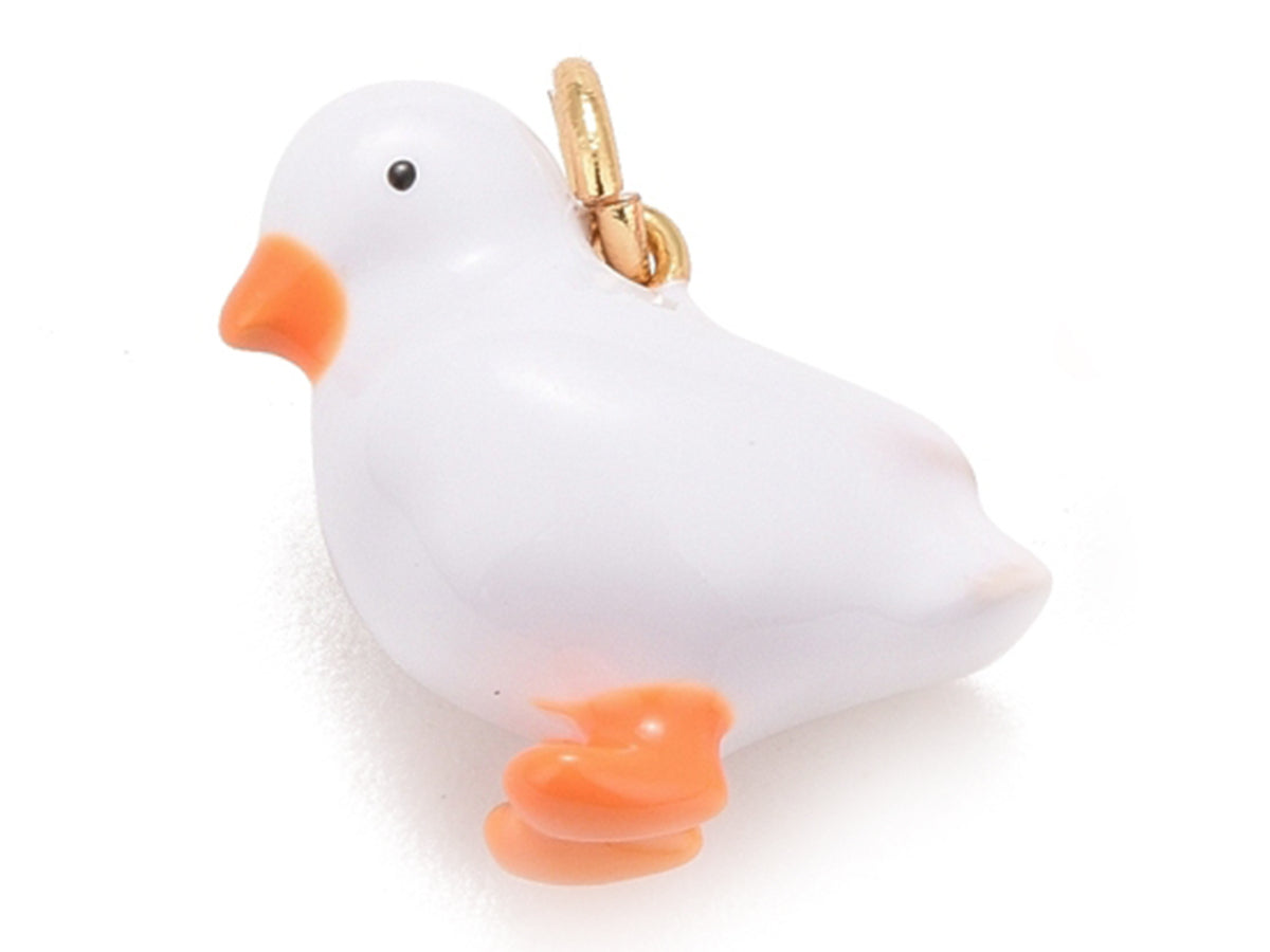 Achat Breloque canard émaillé doré