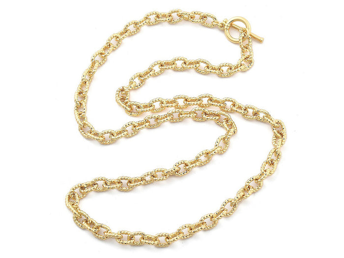 Achat Collier chaîne câble en laiton doré à l’or fin