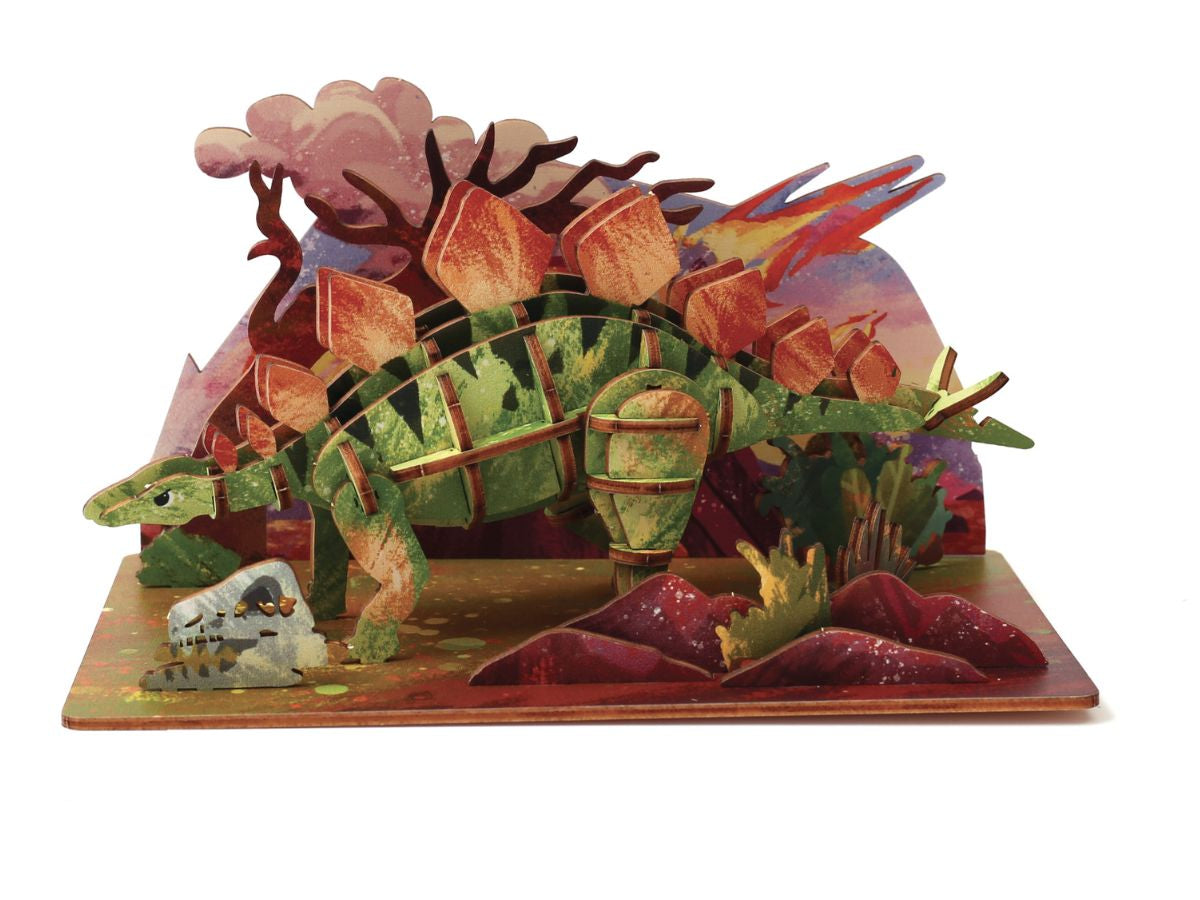 Achat Maquette en bois 3D - Stégosaure