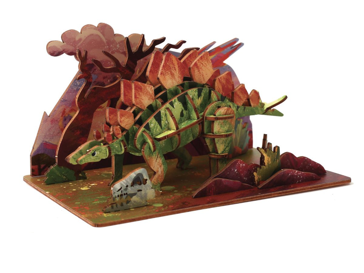 achat Maquette en bois 3D - Stégosaure