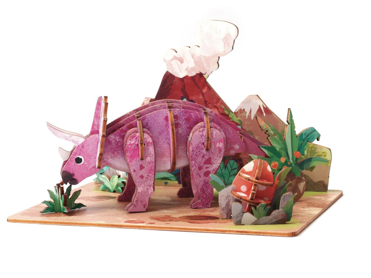 achat Maquette en bois 3D - Tricératops