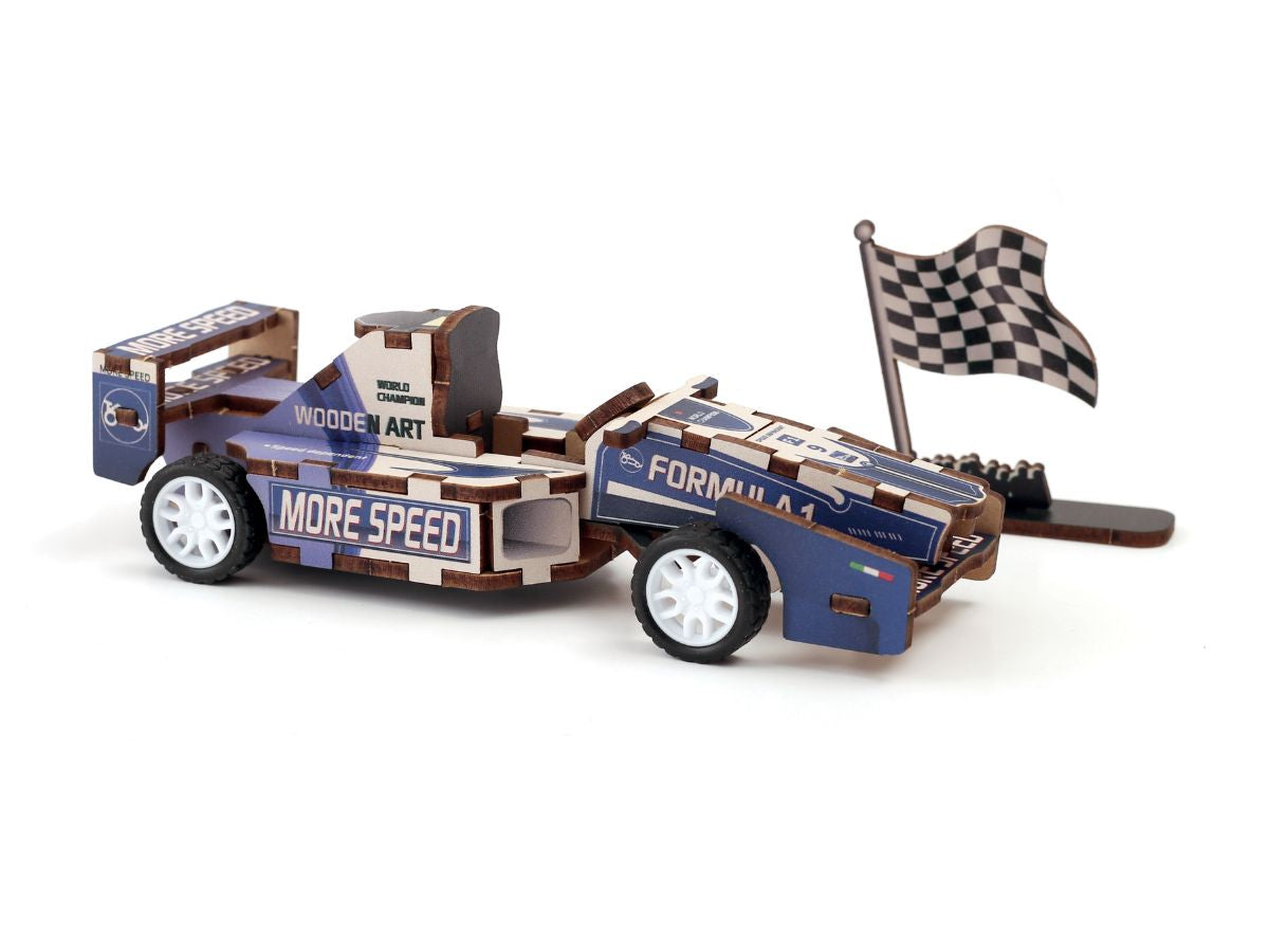 achat Maquette 3D Bois - Voiture de course à construire