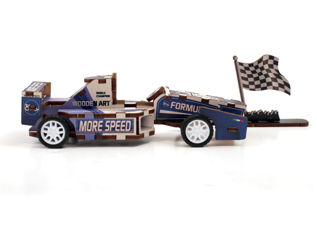 achat Maquette 3D Bois - Voiture de course à construire