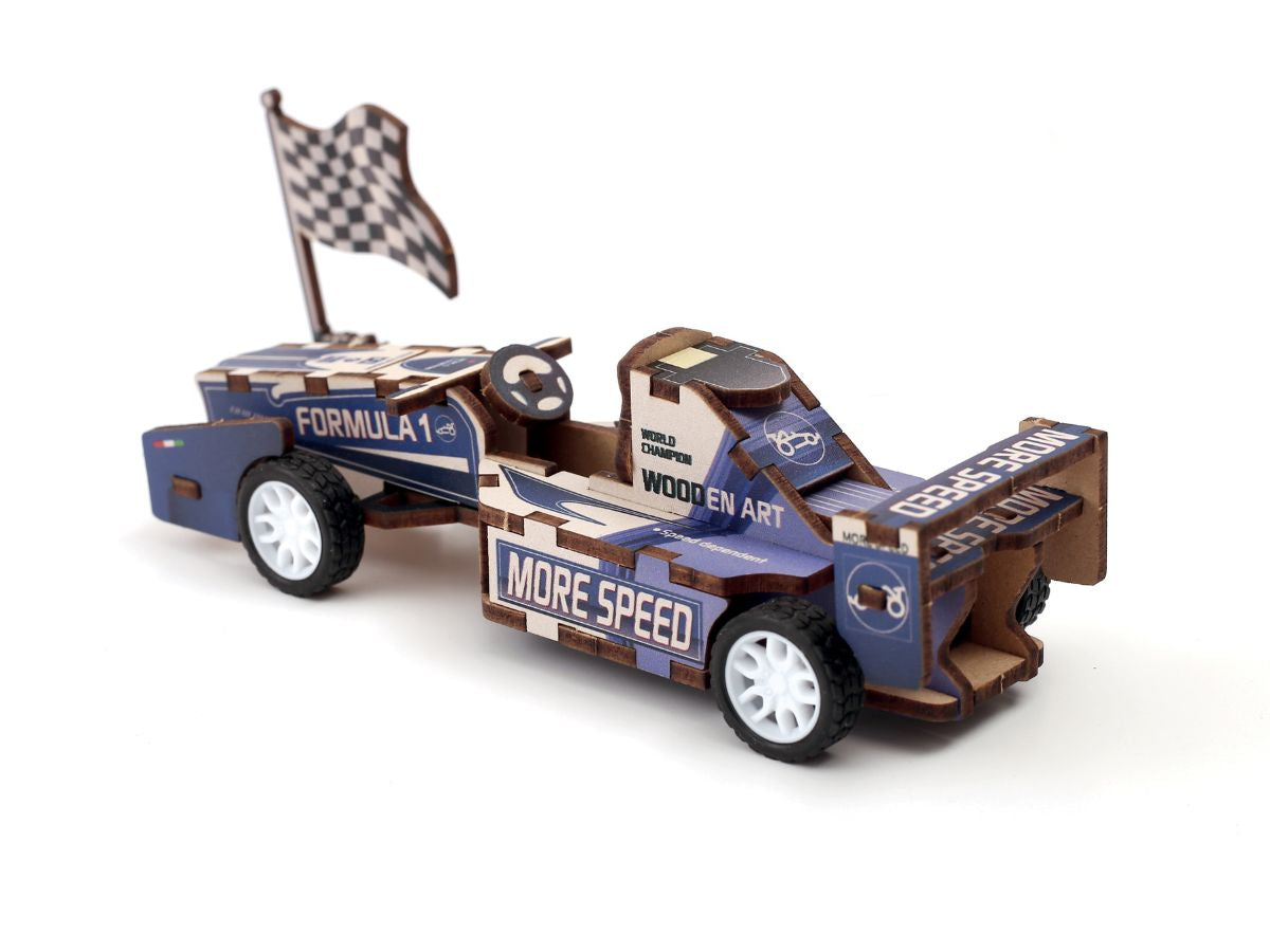 achat Maquette 3D Bois - Voiture de course à construire