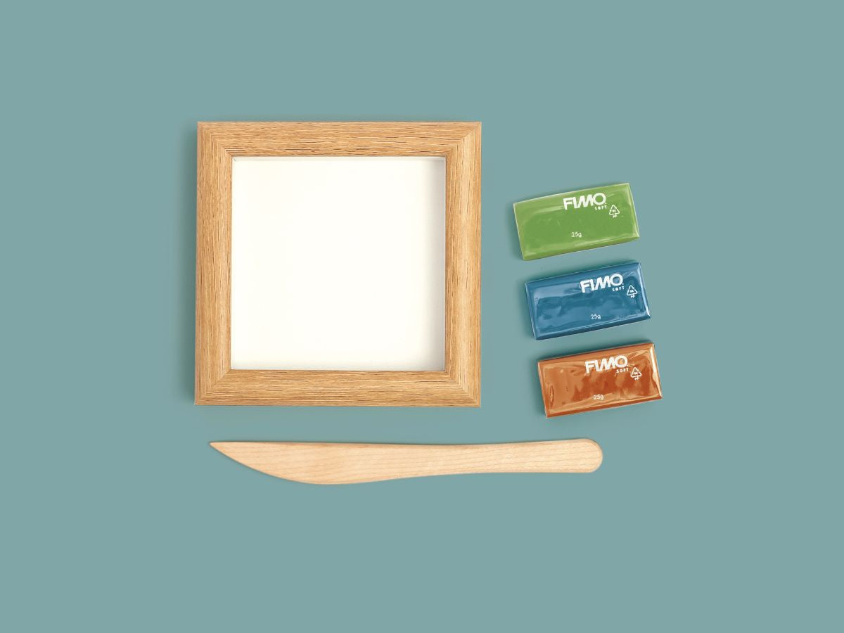 Achat Cadre déco en FIMO - Vases graphiques