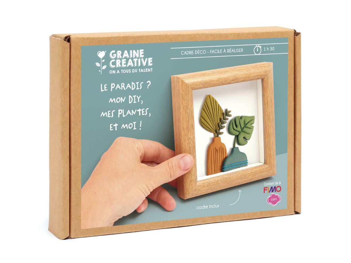Achat Cadre déco en FIMO - Vases graphiques