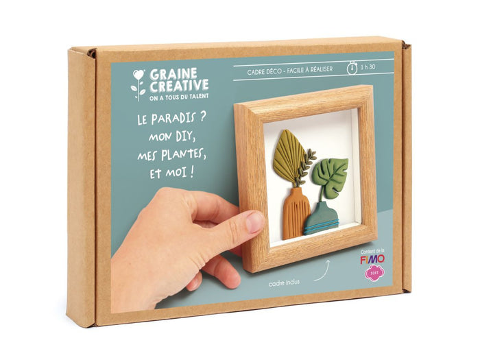 Achat Cadre déco en FIMO - Vases graphiques