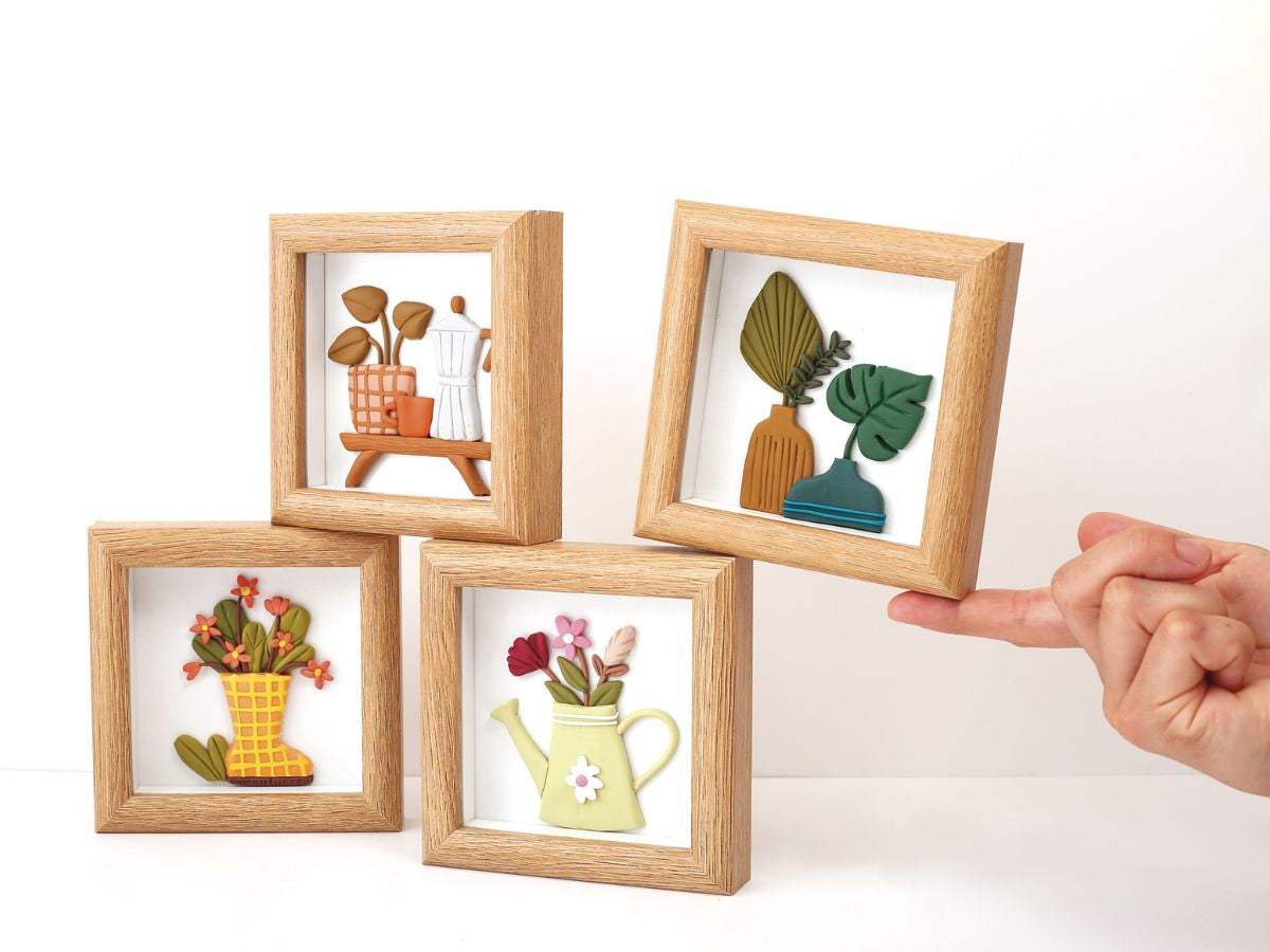achat Cadre déco en FIMO - Vases graphiques
