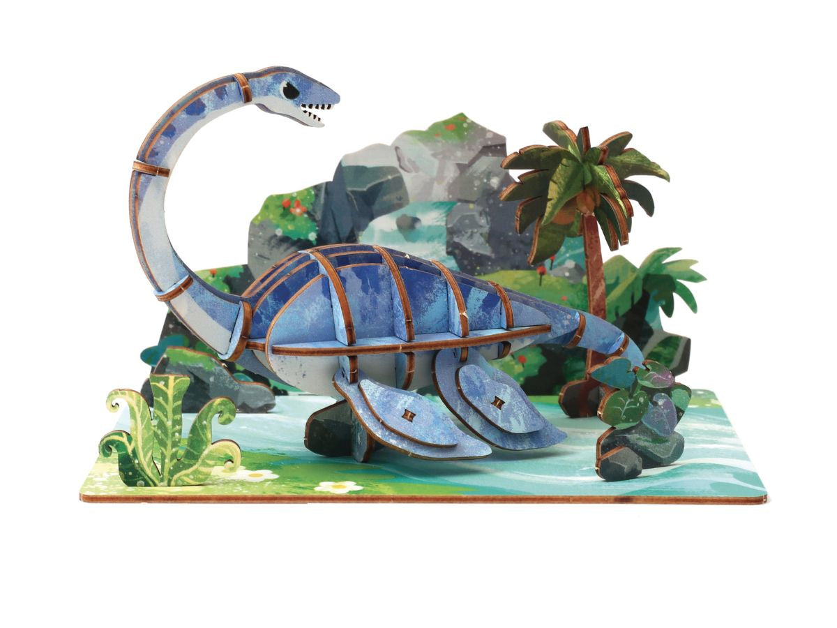 Achat Maquette en bois 3D - Plésiosaure
