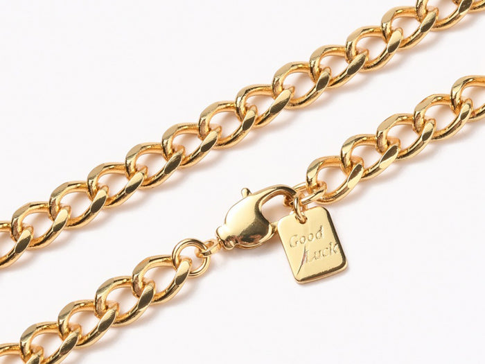 Achat Collier chaîne cubaine en laiton doré à l’or fin