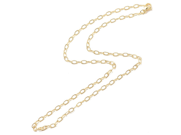 Achat Collier chaîne câble en laiton doré à l’or fin