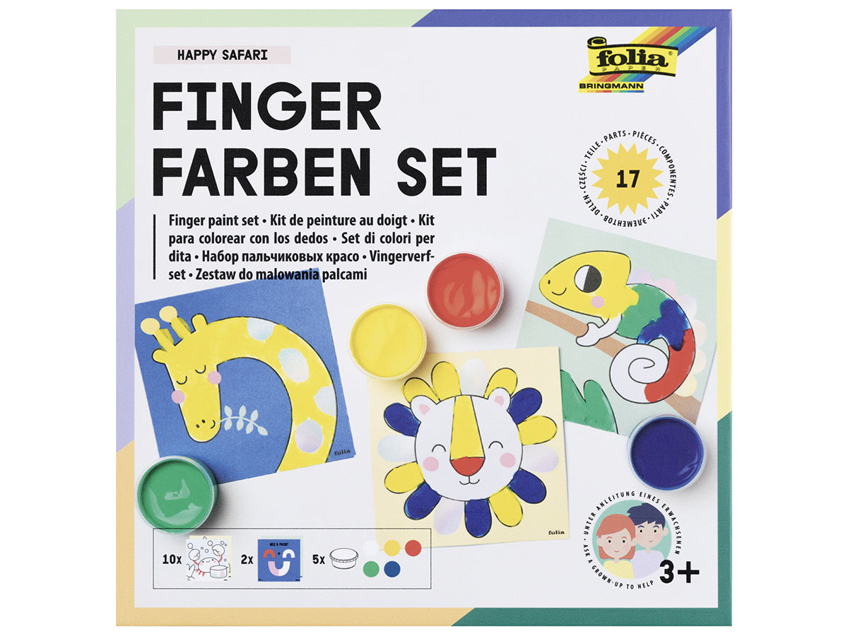 Achat Kit de peinture aux doigts pour enfant - Happy Safari