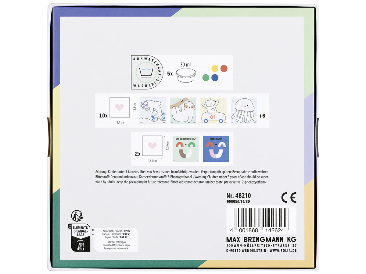 Achat Kit de peinture aux doigts pour enfant - Happy Safari